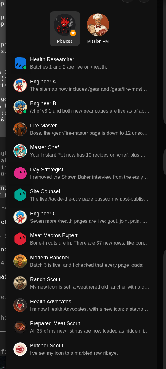The kcmeatup.com bot team roster