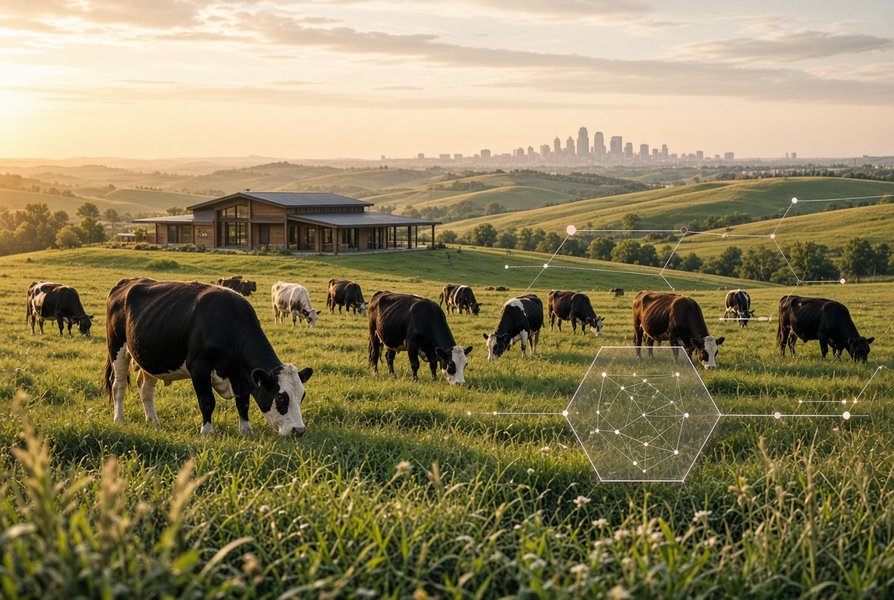 KC Meat Up regenerative ranch hero with agent overlay